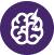 Purple brain icon.