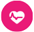 Pink heart icon with heartbeat graphic inside.